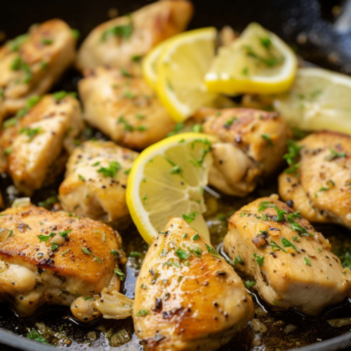 Lemon Garlic Chicken Bites - Good Real Food