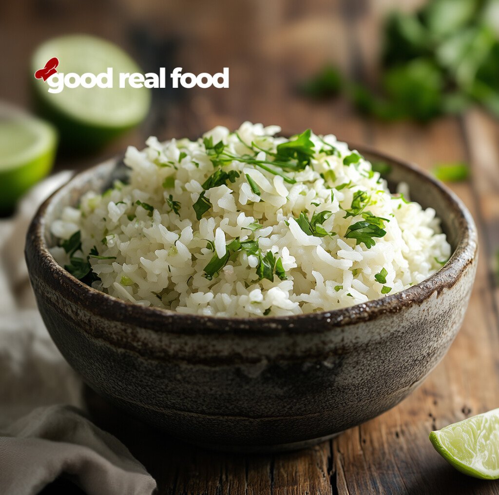 A bowl of Cilantro Lime Rice.