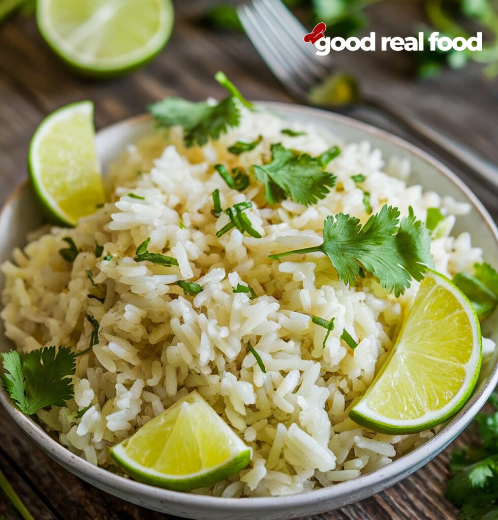 A serving of Cilantro Lime Rice.
