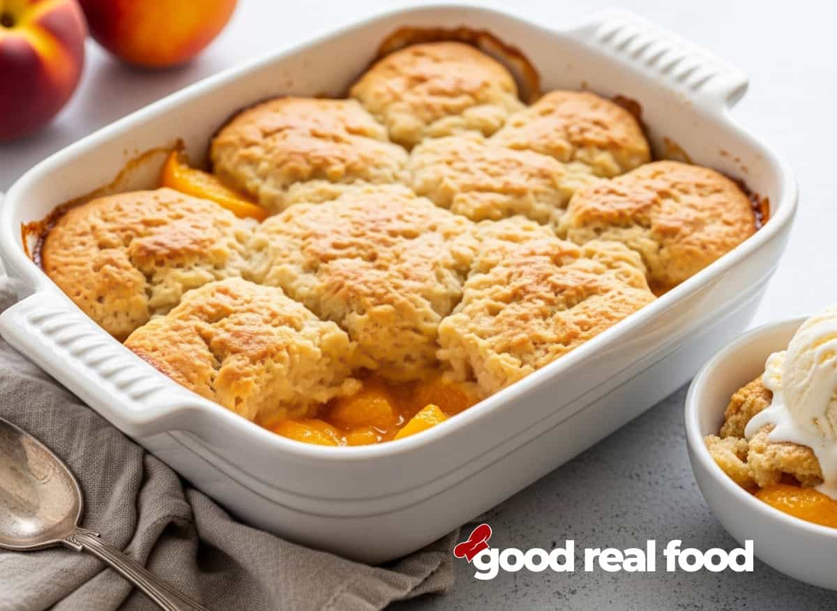Peach Cobbler - Good Real Food