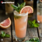 A fresh grapefruit Paloma.