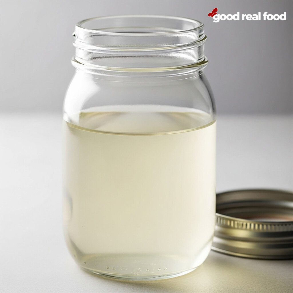 Simple syrup in a mason jar