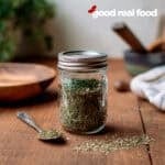 A mason jar of Italian Seasoning.
