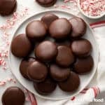 A platter of peppermint patties.