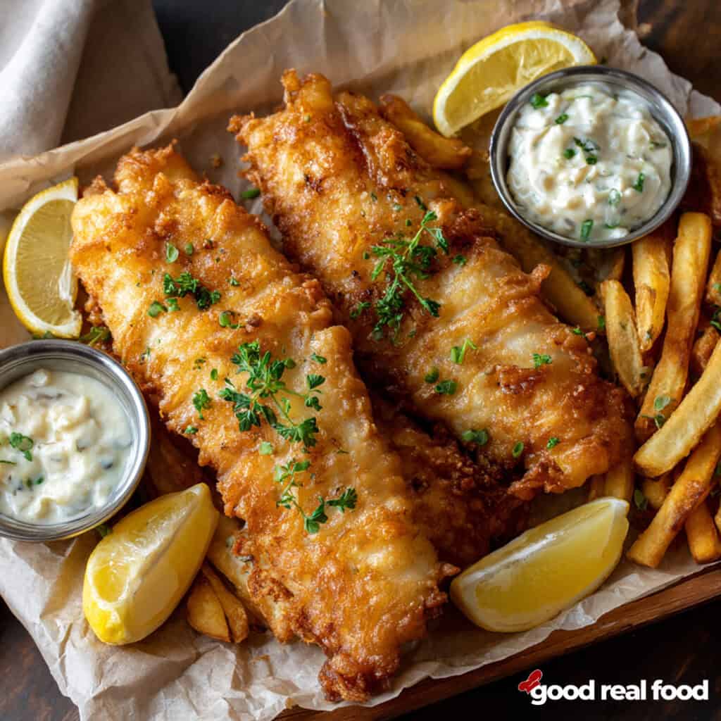 Crispy Fish and Chips - Good Real Food