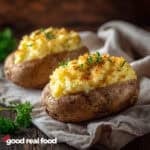 Twice-baked potatoes.