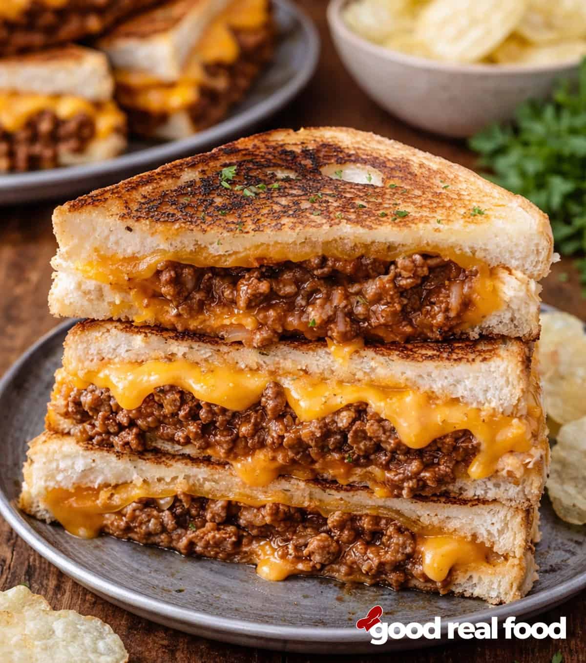 Sloppy Joe Grilled Cheese - Good Real Food