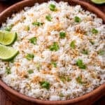 A bowl of coconut rice