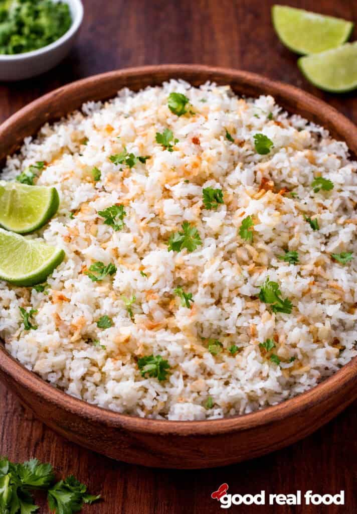 A bowl of coconut rice