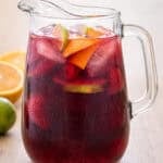 A pitcher of summer sangria.